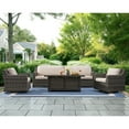 thumbnail image 2 of Member's Mark Breck XL Deep Seating Fire Set with Sunbrella Fabric, 4pc, 2 of 5