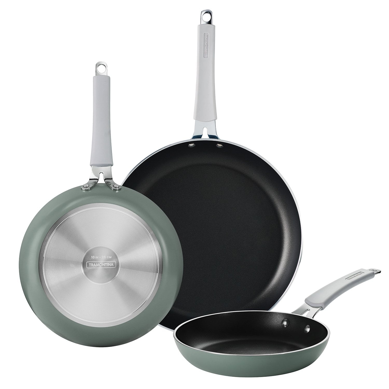 Member's Mark 3-Piece Modern Ceramic Fry Pan Set, Assorted Colors