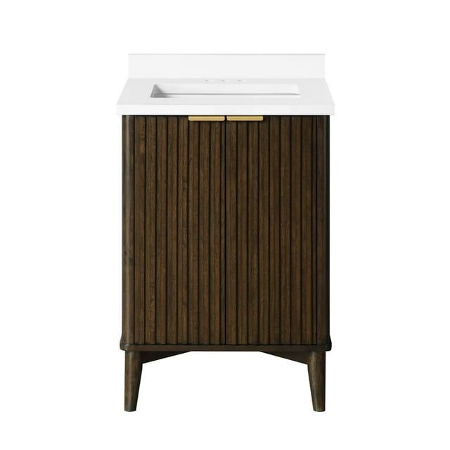 OVE Decors Gabi 24" W x 22" D Freestanding Bathroom Vanity with Sink