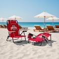 thumbnail image 2 of Logo Brands Ohio State Buckeyes Reclining Beach Chair, 2 of 6