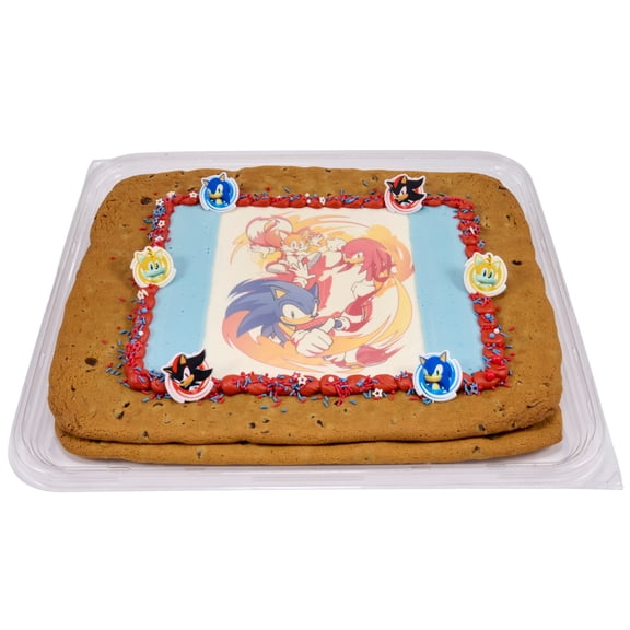 Sonic Half Sheet Cookie Cake