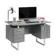 thumbnail image 6 of Techni Mobili Modern Office Desk with Storage, Grey, 6 of 9