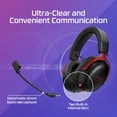 thumbnail image 4 of HyperX Cloud III S – Wireless Gaming Headset for Multi-Platform, 2.4GHz, Bluetooth, Battery Life up to 120 Hours 2.4GHz / 200 Hours Bluetooth, 53mm Angled Drivers, 10mm Detachable Mic – Black/Red, 4 of 7
