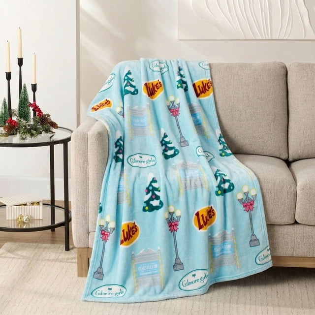 Adult Licensed Christmas Holiday Silk Touch Throw Blankets, 60" x 70"