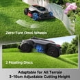thumbnail image 8 of MOVA LiDAX Ultra 3000 AWD Robot Lawn Mower Wire Free RTK Free for up to 0.75 Acre*Dual Maps, 360° 3D LiDAR & AI Dual Vision Mapping, Robotic Mower with 4G, for 80% Slopes, Cutting Height 1.2”–3.9“, 8 of 9
