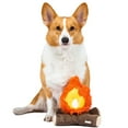 thumbnail image 4 of Orvis Pet Outdoor 3 Piece Toy Set, with Campfire Plush, Lantern Tug Toy, and Removable Marshmallow Floating Stick, 4 of 9
