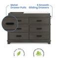 thumbnail image 5 of Simmonds Kids, Asher 6 Drawer Dresser with Changing Top and Interlocking Drawers, 5 of 16