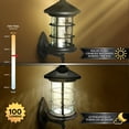 thumbnail image 4 of Black Aluminum Hampton Solar Lamp, 4 of 9