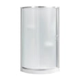 thumbnail image 1 of Breeze 32” x 32” x 77” Corner Shower Kit with Frosted Glass, Walls, Base and Hardware, 1 of 21