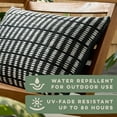 thumbnail image 7 of Town & Country Terra Alara Textured Geo Stripe Decorative Pillow, 7 of 8