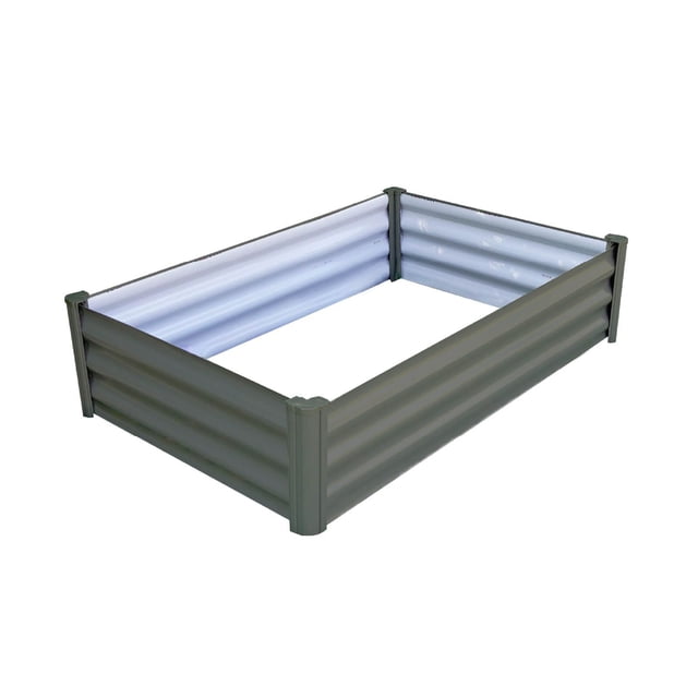 The Organic Garden Co Hakea 4' x 3' x 1' Metal Rectangle Garden Bed