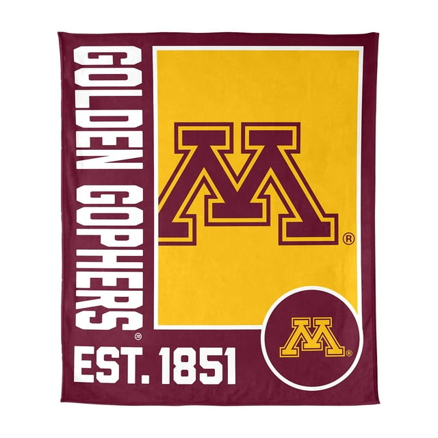 Logo Brands Minnesota Golden Gophers 60"x70" Super Plush Blanket