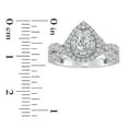thumbnail image 4 of 1.45 CT. T.W. Pear Cut Halo Diamond Ring in 14K Gold, 4 of 5
