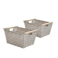 thumbnail image 2 of Member's Mark Decorative Handwoven Storage Baskets Set of 2, 2 of 7