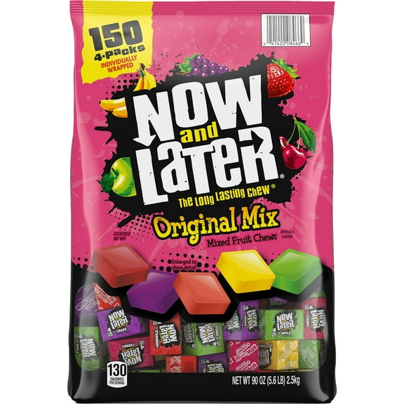 Now & Later Fruit Chews Candy, 150 pcs.