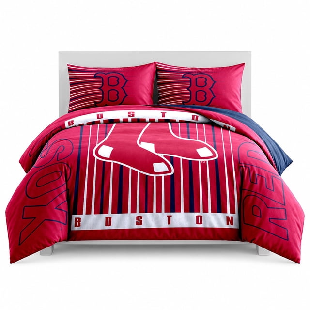 Logo Brands Boston Red Sox Comforter Set