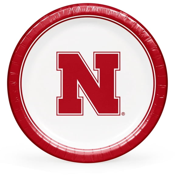 Collegiate Round Paper Plates, 10", 85 ct., Choose Your Team