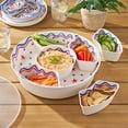 thumbnail image 1 of Member's Mark 6-Section Bamboo Melamine Serving Platter with Lazy Susan Base and Storage Lid, 1 of 8