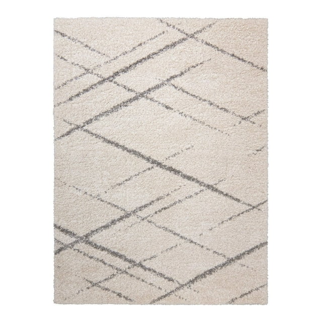 Thayer Modern Diamond Shag Rug, Assorted Colors & Sizes