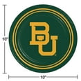 thumbnail image 2 of Baylor Bears NCAA Round Paper Plates, 10", 85 ct., 2 of 6