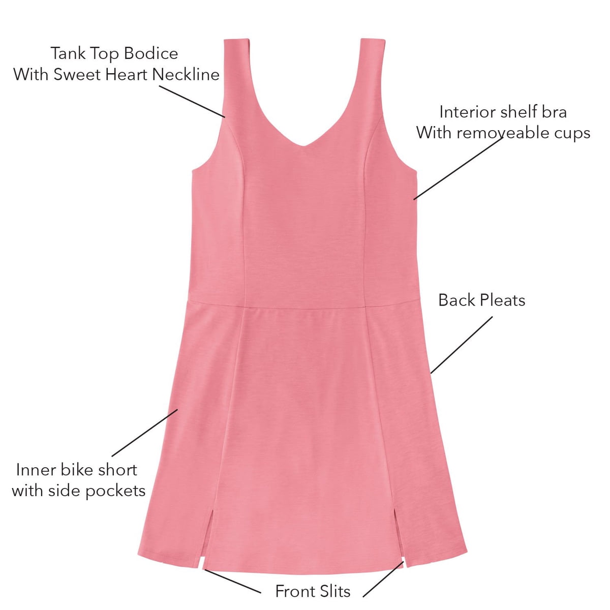 Member’s Mark Women’s Favorite Soft Dress — Pink, XL 7
