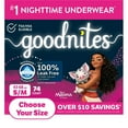 thumbnail image 1 of Goodnites Nighttime Bedwetting Underwear for Girls, Sizes Extra Small - Extra Extra Large, 1 of 13