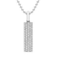 thumbnail image 1 of 0.25 CT. T.W. Diamond Bar Pendant in Sterling Silver, 1 of 4
