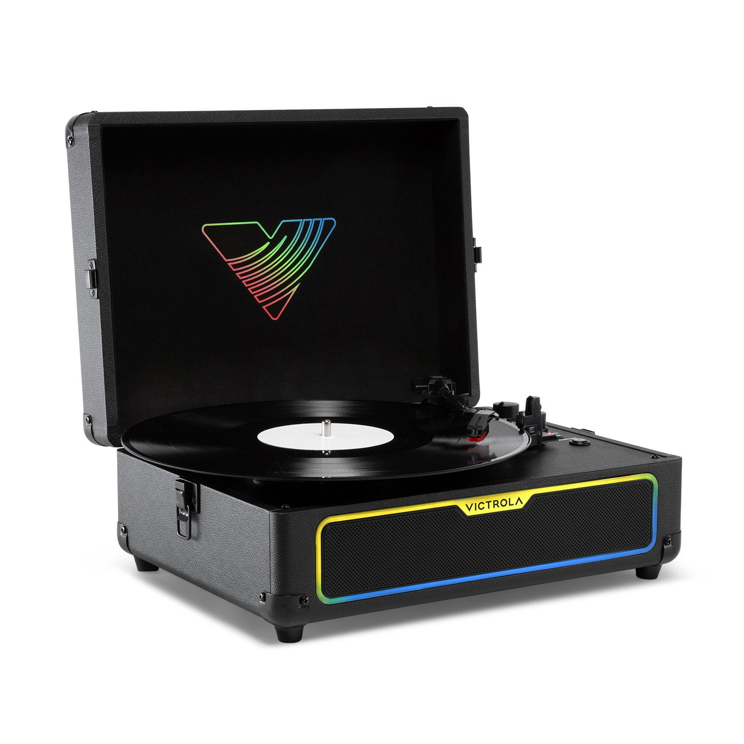 Victrola Journey Glow Illuminated Suitcase Record Player with