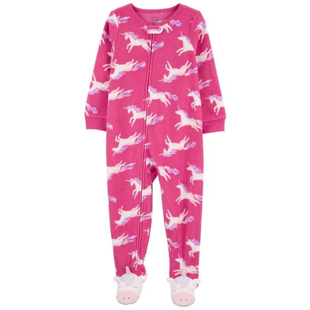 Carter's Infant Toddler Girls Fleece Footie Pajama