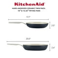 thumbnail image 2 of KitchenAid 2-Piece Hard Anodized Ceramic Nonstick Fry Pan Set, 2 of 10