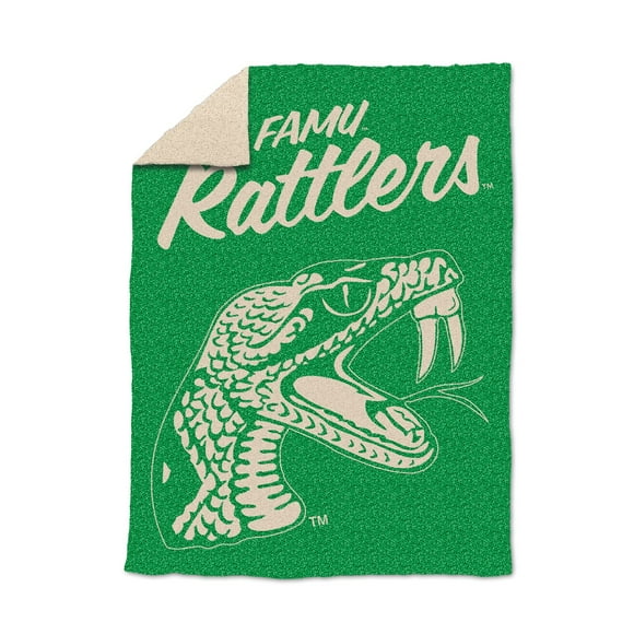 Logo Brands Florida A&M Rattlers Luxe Dreams Throw, 60" x 80"