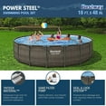 thumbnail image 3 of Bestway Power Steel Round Above Ground Pool Set, 18’ x 48”, 3 of 11