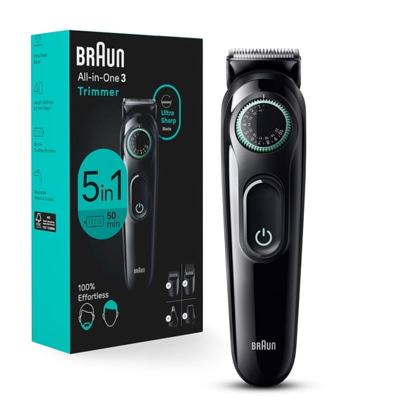 Braun Series 3 3450, All-In-One Electric Trimmer Kit for Men