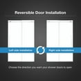 thumbnail image 3 of OVE Decors Selby 45-1/16 - 48"W x 74"H  Frameless Sliding Shower Door with Clear Glass, 3 of 9
