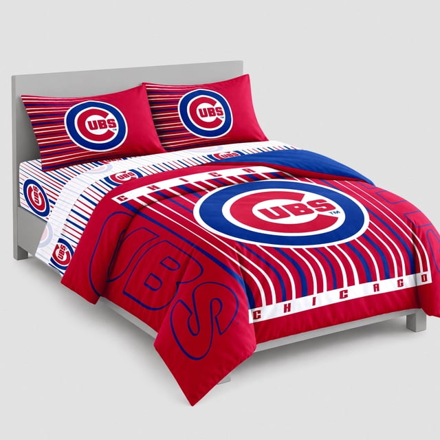 Logo Brands Chicago Cubs Bed-In-A-Bag Set