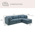 thumbnail image 3 of Member’s Mark Lindsey Modular Fabric Sofa with Storage Ottoman, 3 of 23