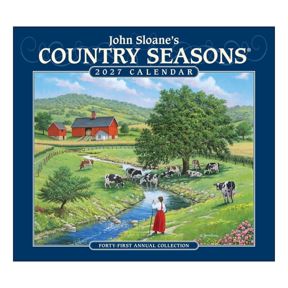 John Sloane's Country Seasons® 2027 Deluxe Wall Calendar