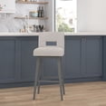 thumbnail image 7 of HH2 Home Upholstered Key Back Wood Adjustable Height Swivel Bar Stool, 7 of 20