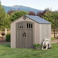 thumbnail image 1 of Lifetime 8' x 7.5' Outdoor Storage Shed, 1 of 18