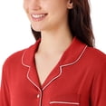 thumbnail image 4 of DreamMark Women's 2-Piece Short Sleeve and Short Notch Collar Pajama Set, 4 of 11