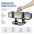 thumbnail image 5 of Westinghouse 2000 Lumen Rechargeable LED Work Light, Portable 3-Head Garage & Mechanic Light with Magnetic Side Lights, USB Power Bank and Cordless Design, 5 of 14