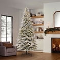 thumbnail image 2 of Member's Mark 12' Flocked Silverthorn Pre-Lit Christmas Tree, 2 of 10