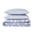 thumbnail image 3 of London Fog Blue Stripe Flannel Comforter Set, Assorted Sizes, 3 of 7