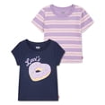 thumbnail image 8 of Levi's Toddler Girls 2-Pack Graphic Tee, 8 of 10