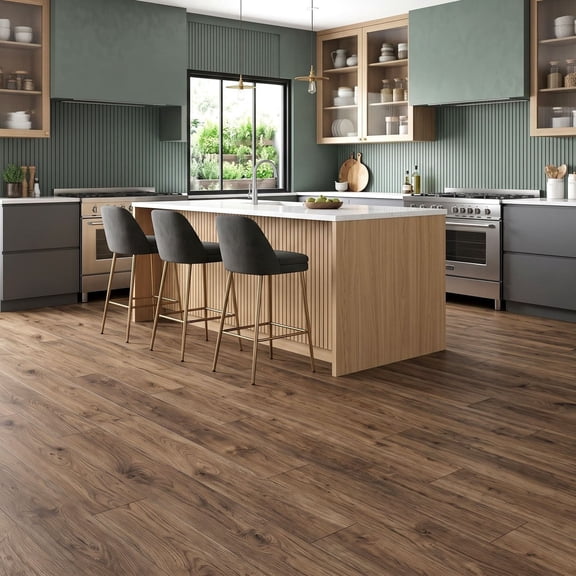Select Surfaces Classic Oak Waterproof AC5 Laminate Flooring 14 mm Thick 7.56 in. W x 47.60 in. L (14.99 sq. ft. / carton)
