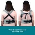 thumbnail image 9 of Contours Odyssey 5-in-1 Baby Carrier with Hip Support, Grey, 9 of 9