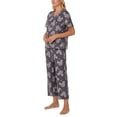 thumbnail image 2 of Character Ladies 2-Piece Short Sleeve Henley and Crop Pant PJ Set, 2 of 7