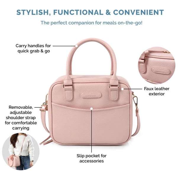 Veronica Jamison Hampton Faux Leather Lunch Tote by Arctic Zone