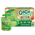 thumbnail image 1 of GoGo SqueeZ Organic Applesauce Pouches, Apple Apple, 3.2 oz., 28 ct., 1 of 7