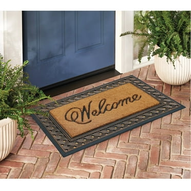 Member's Mark Welcome Rubber Coir Doormat, 23" x 36"